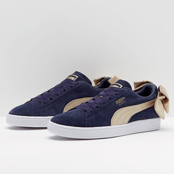 Puma Shoes - PUMA Suede Bow Sneakers